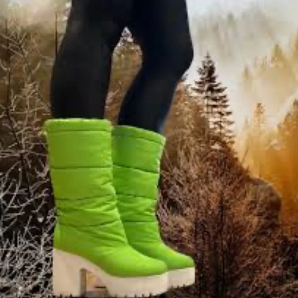 Jeffrey Campbell Snow Doubt Platform Winter Boot Size 6.5 NEW